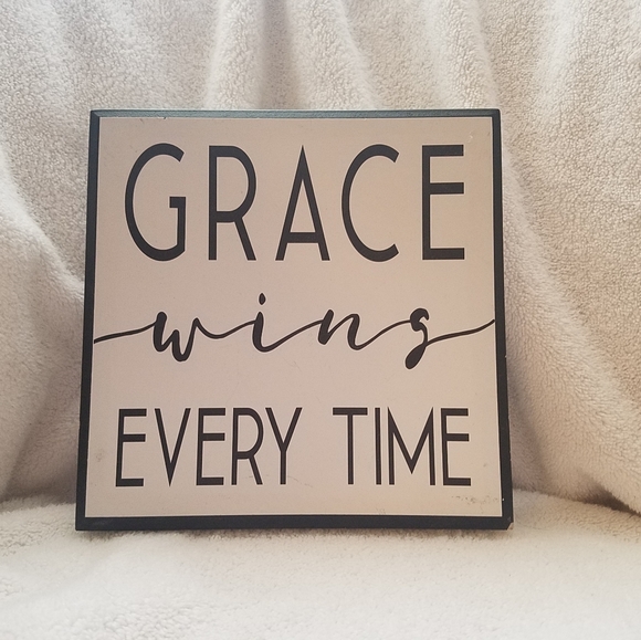 Grace wins every time. Wall plaque - Picture 1 of 7